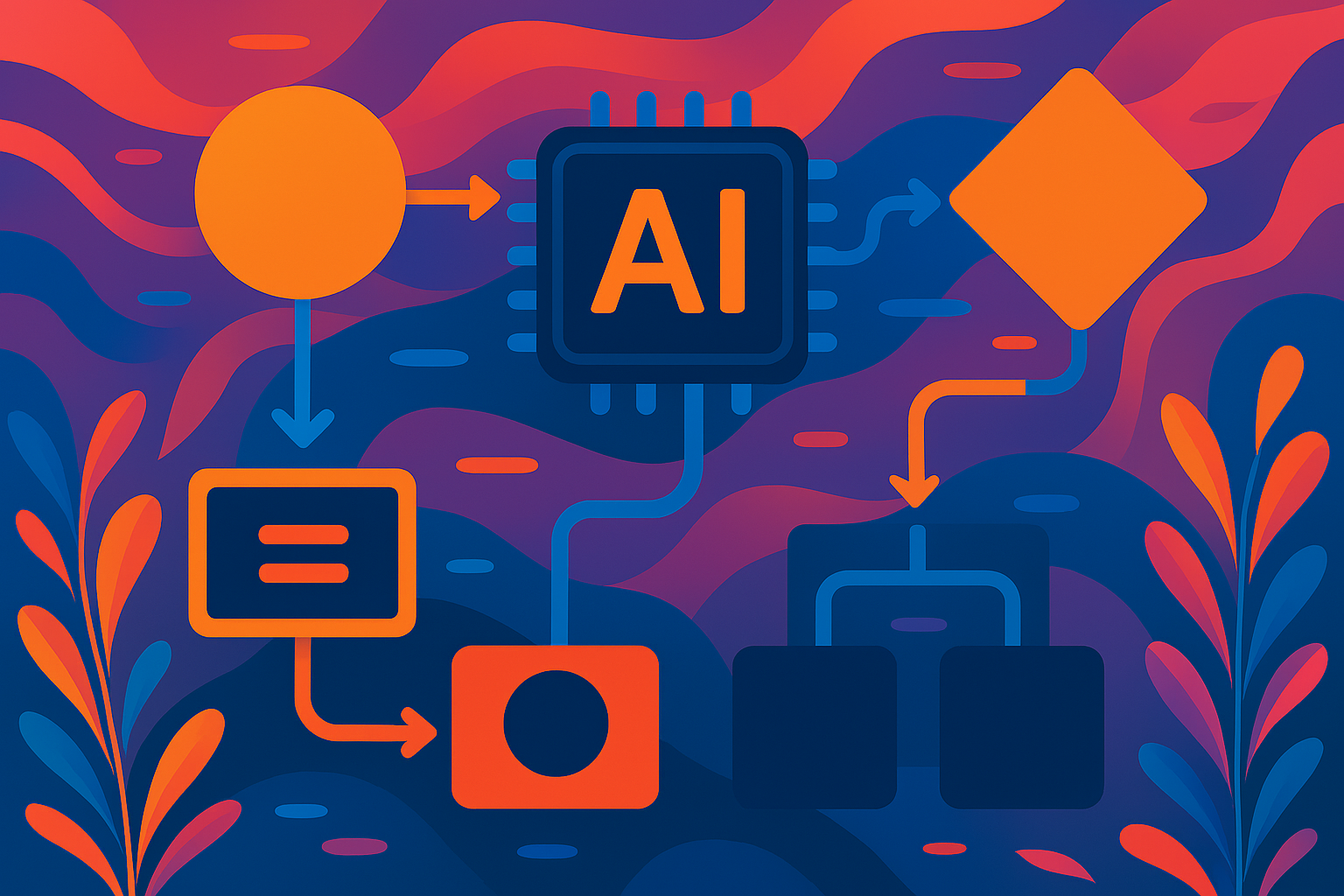 AI rules and logic pathways.