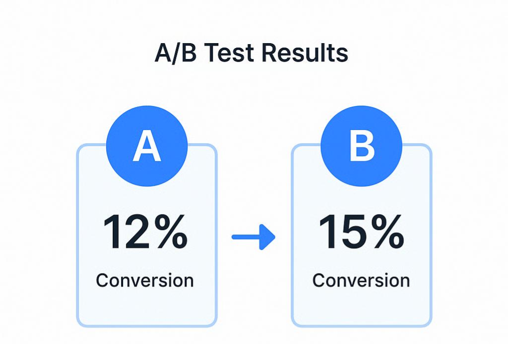 Example A/B test